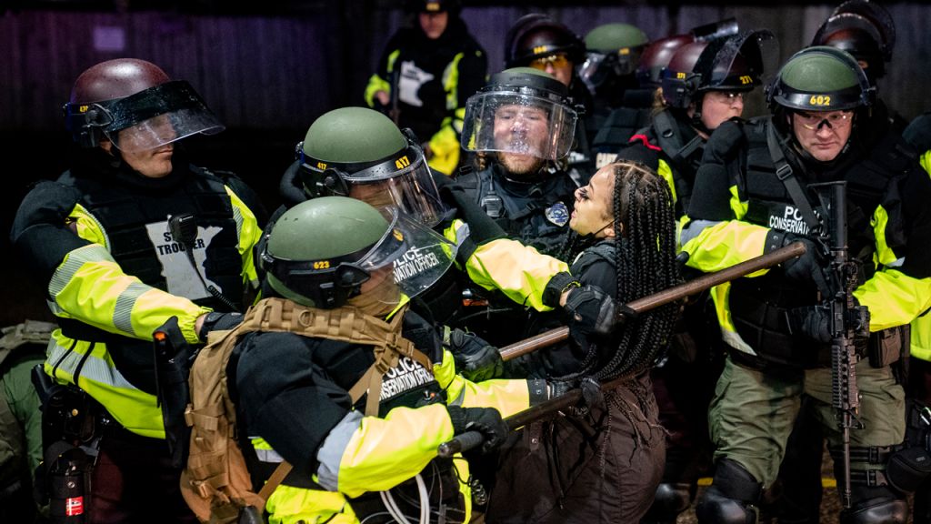 Photos: Protests continue in Minnesota after fatal police shooting of Daunte Wright