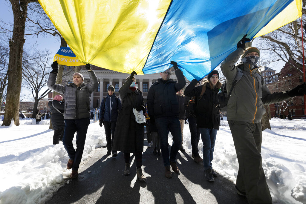 Invasion of Ukraine protested across the globe