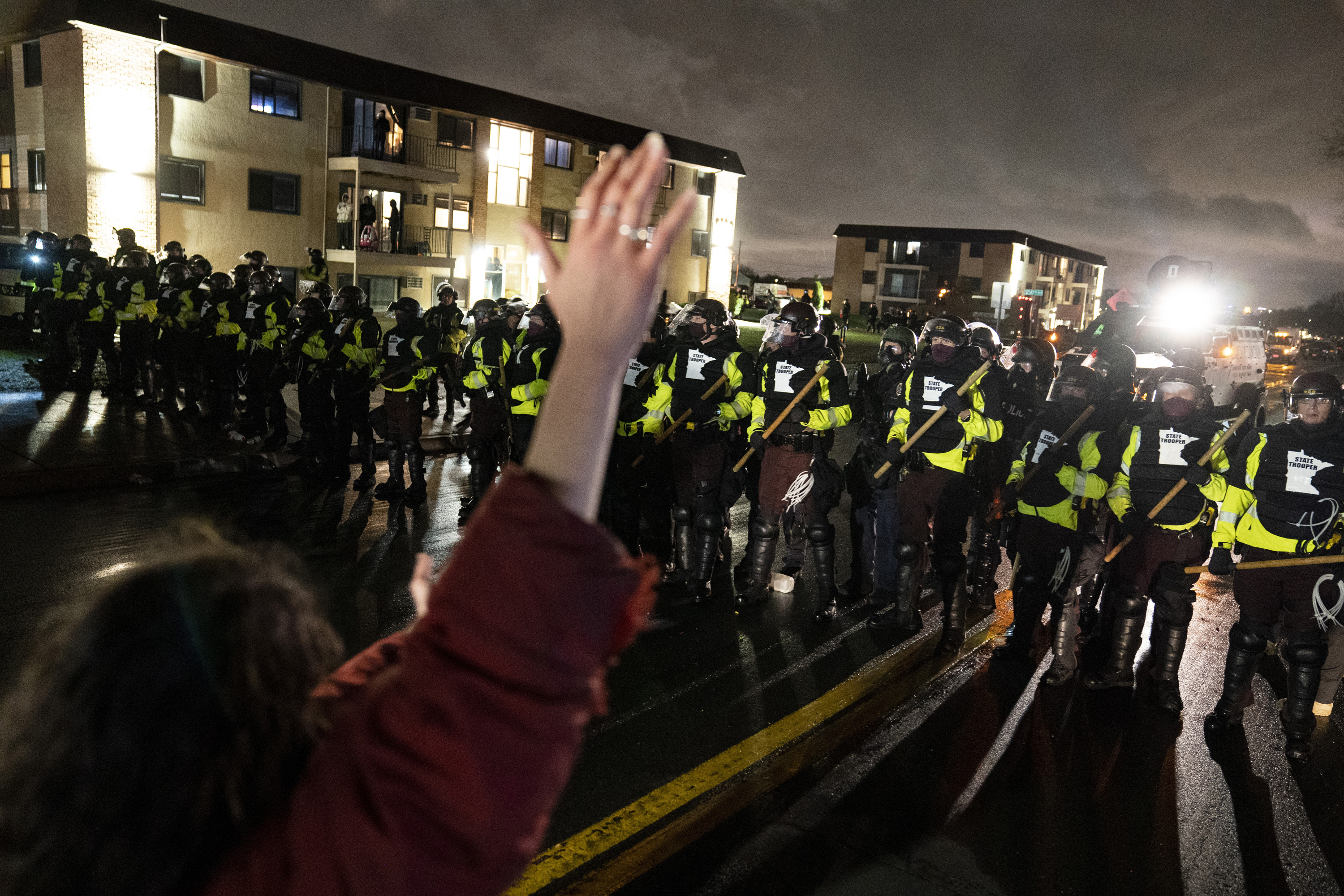 Photos: Protests continue in Minnesota after fatal police shooting of Daunte Wright