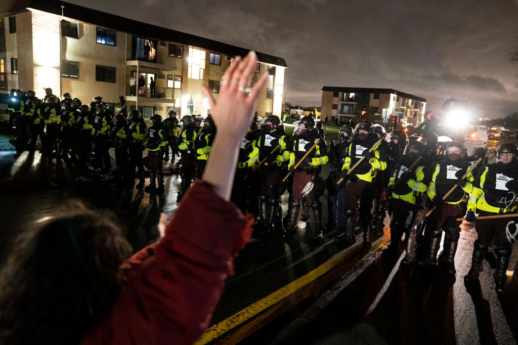 Photos: Protests continue in Minnesota after fatal police shooting of Daunte Wright