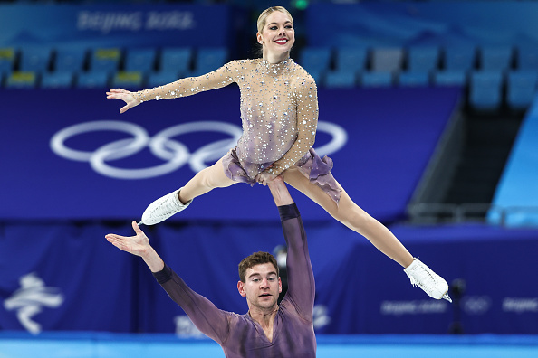 Photos: US figure skaters win Olympic silver in team competition