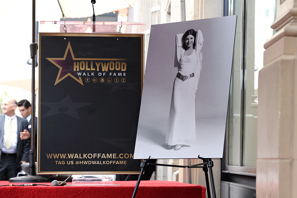 Carrie Fisher Honored With A Hollywood Walk Of Fame Star Posthumously