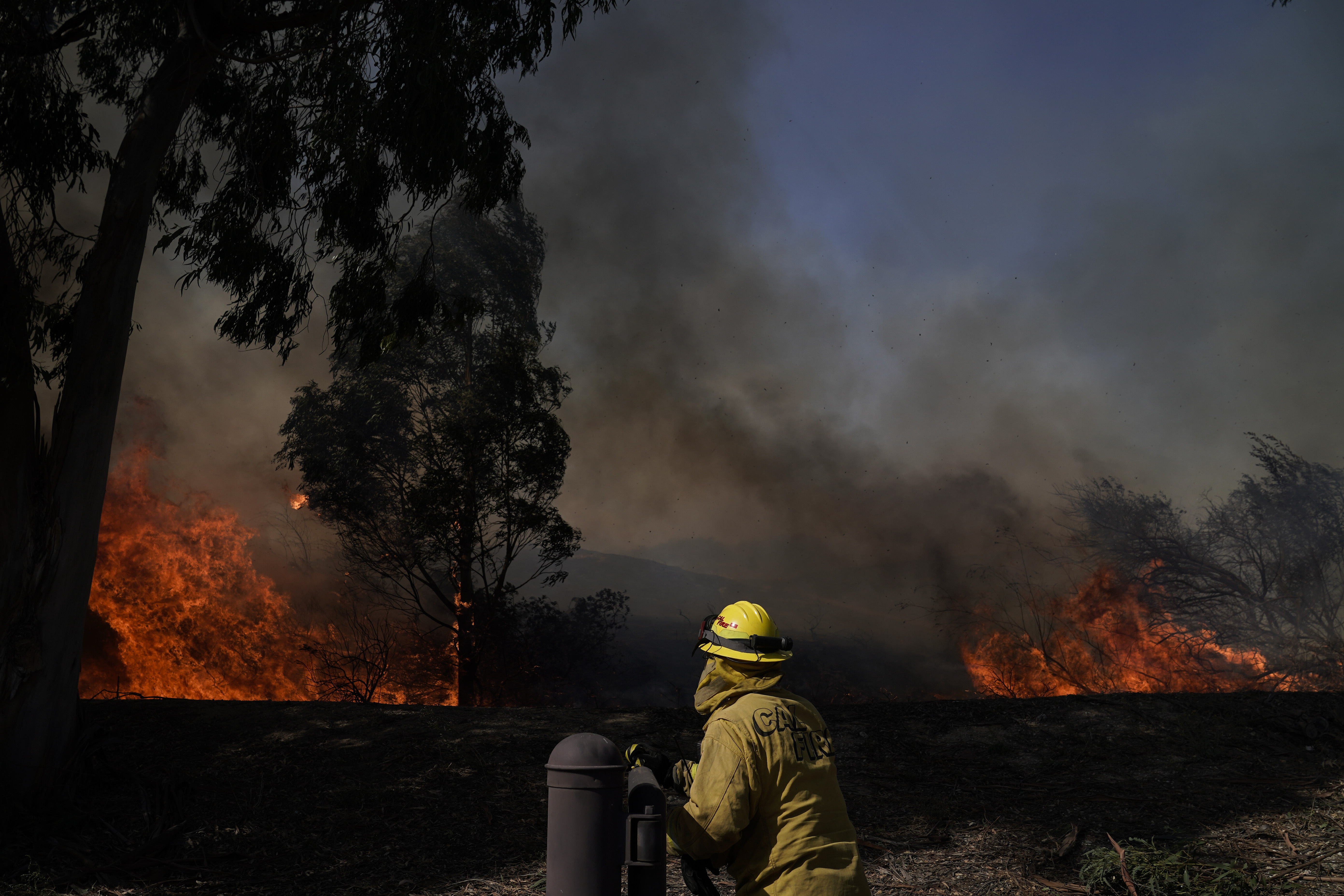 Photos: Silverado Fire in Southern California forces thousands to evacuate
