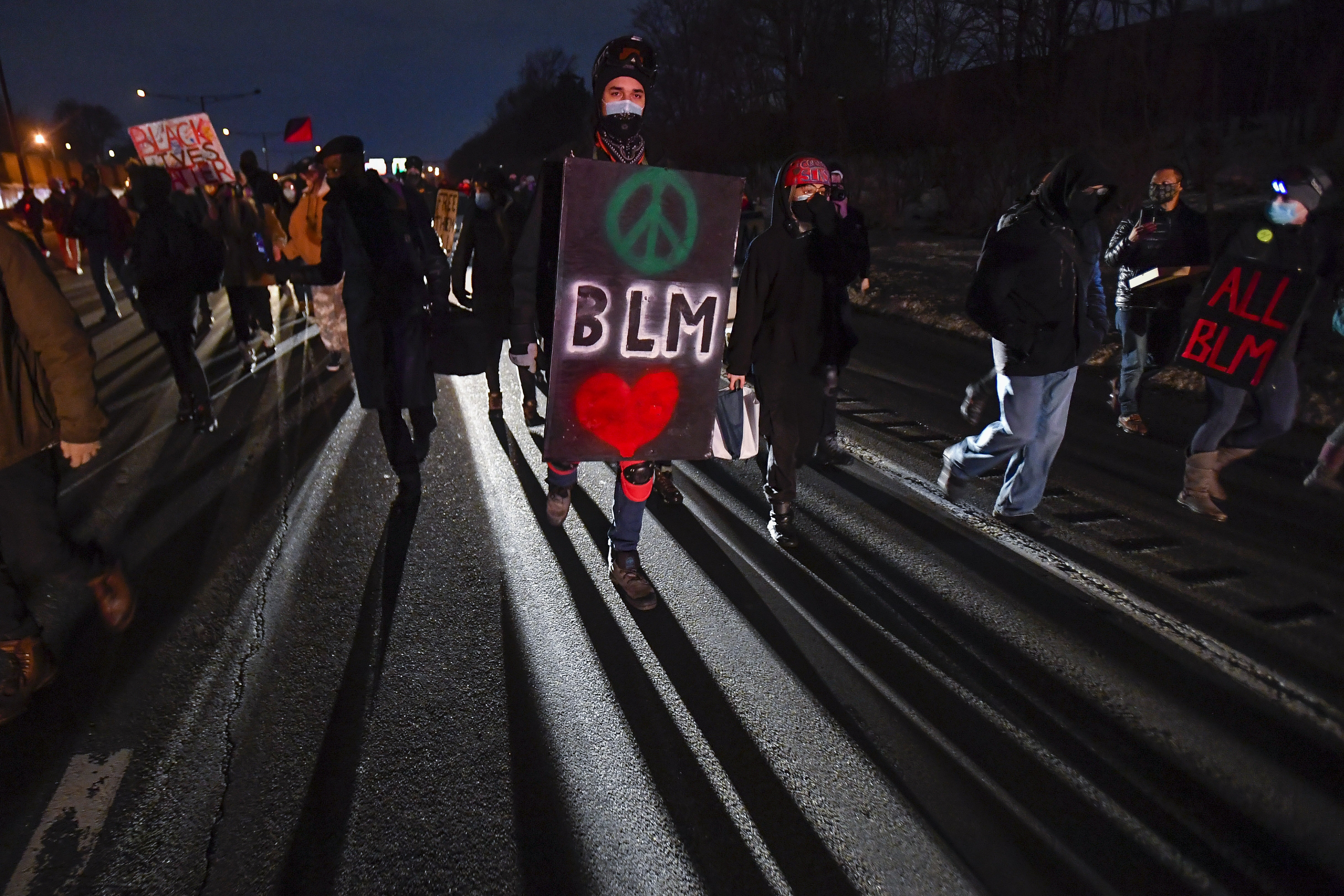 Photos: Protesters take to Rochester streets after police not charged in Daniel Prude death