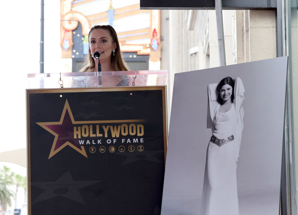 Carrie Fisher Honored With A Hollywood Walk Of Fame Star Posthumously
