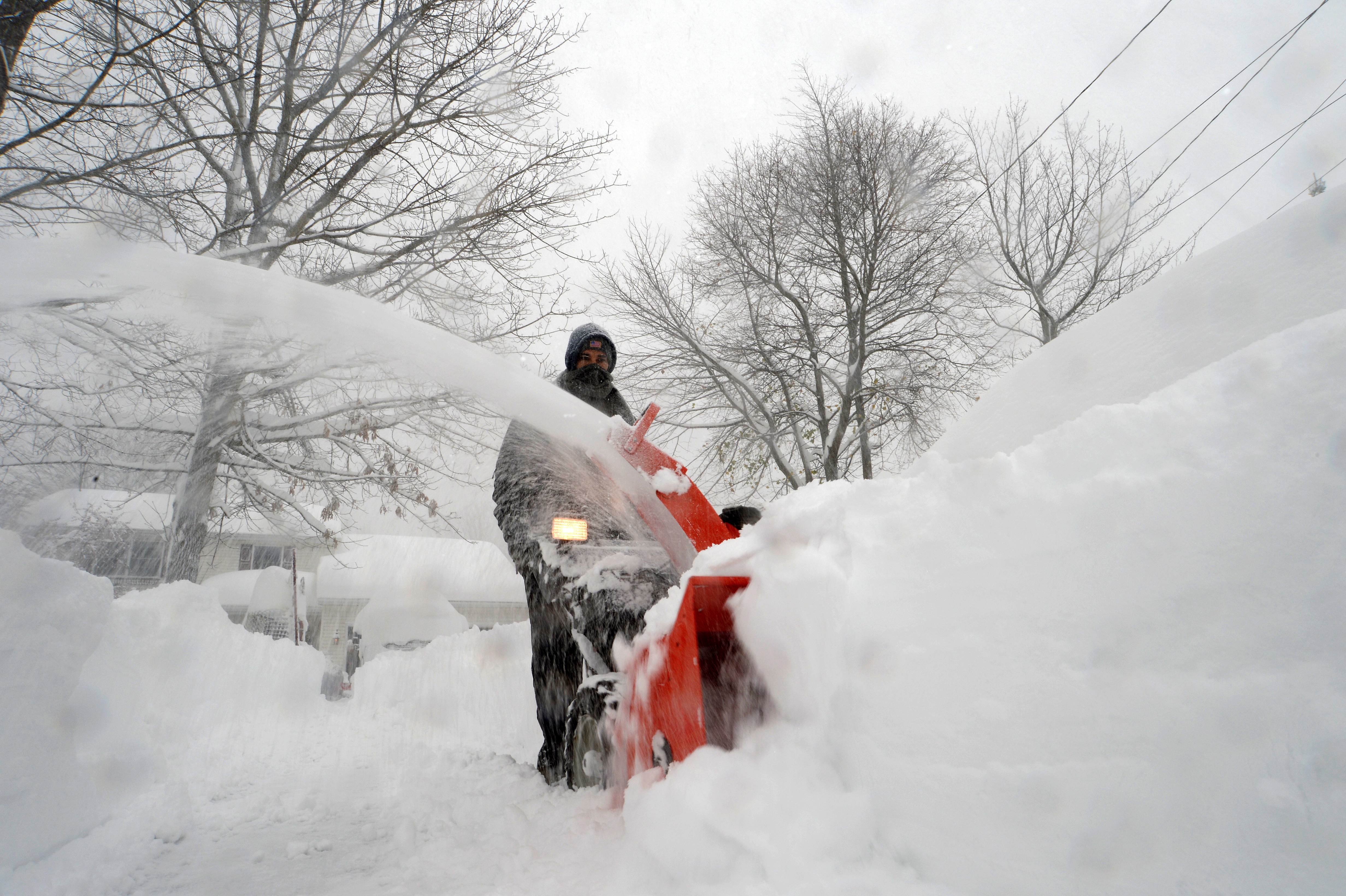 Intense Winter Storm Brings Multiple Feet Of Lake Effect Snow To Buffalo Area