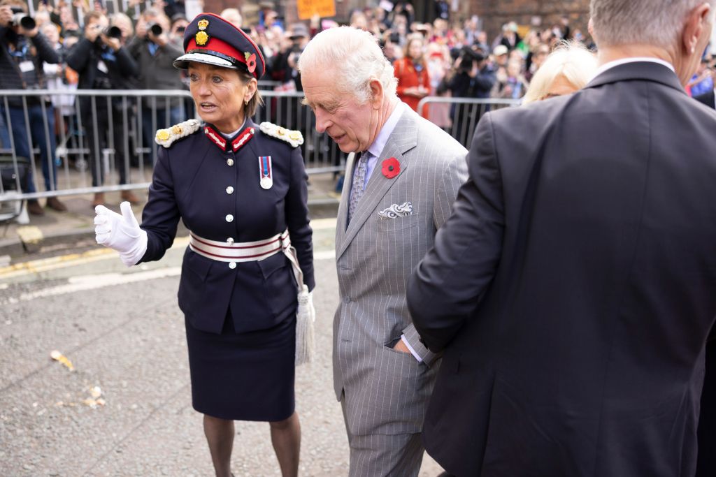 Man arrested after eggs thrown at King Charles III