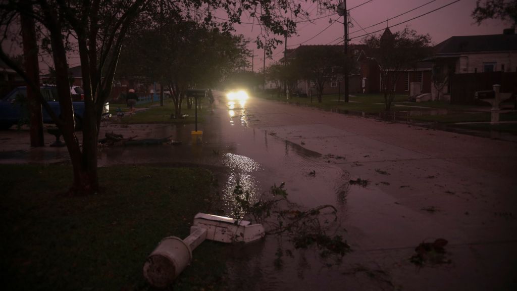 Photos: Hurricane Zeta makes landfall along southeastern Louisiana coast