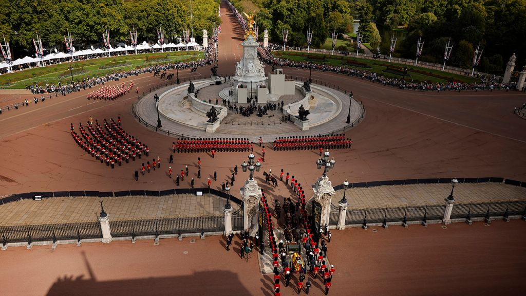 Photos: Thousands line procession route to honor Queen Elizabeth II