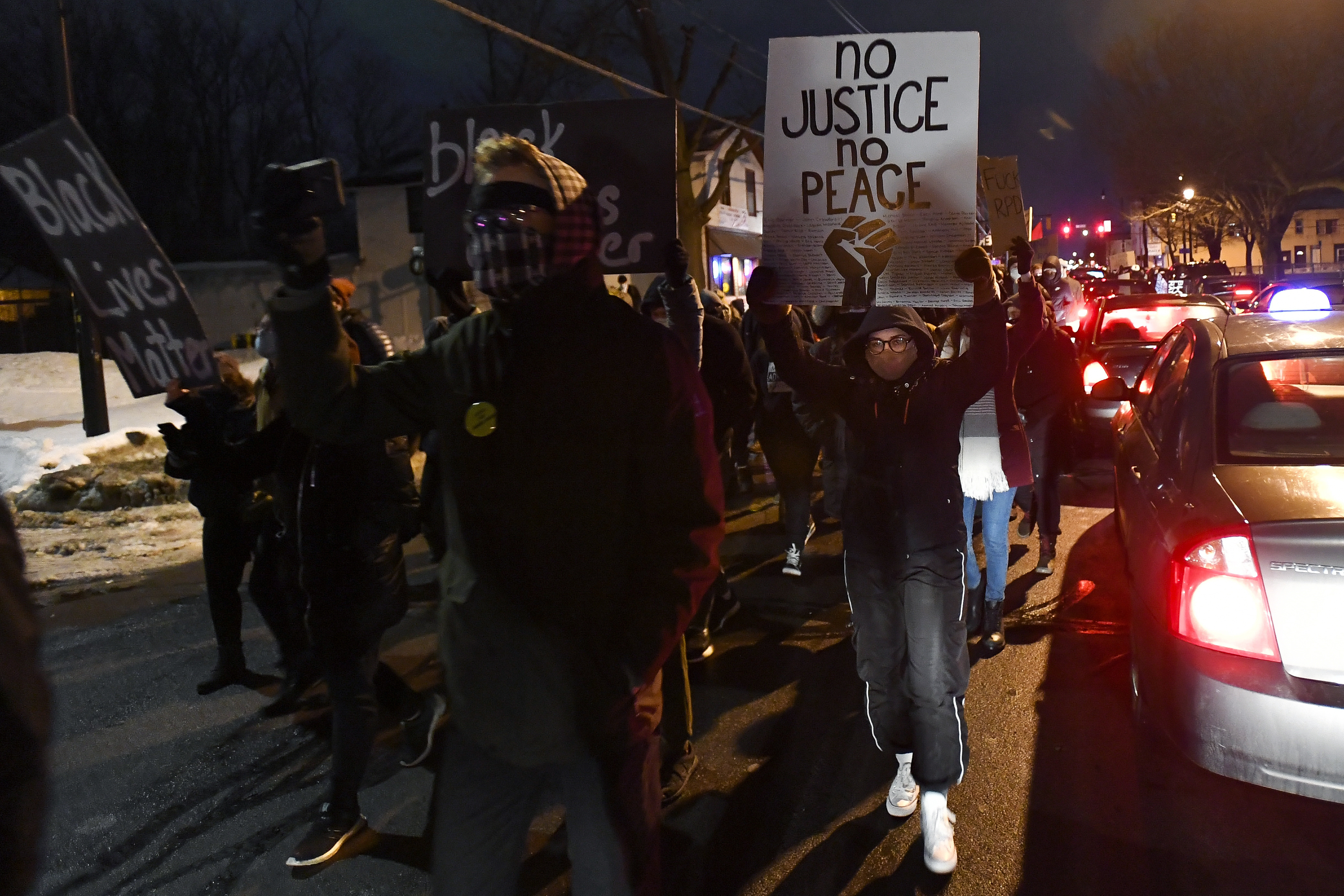 Photos: Protesters take to Rochester streets after police not charged in Daniel Prude death