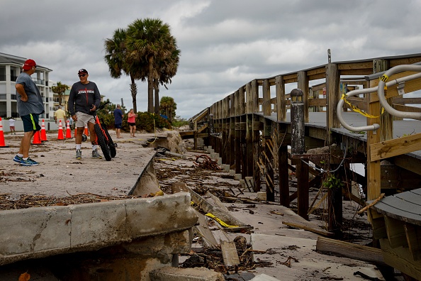 Tropical Storm Nicole aftermath in photos