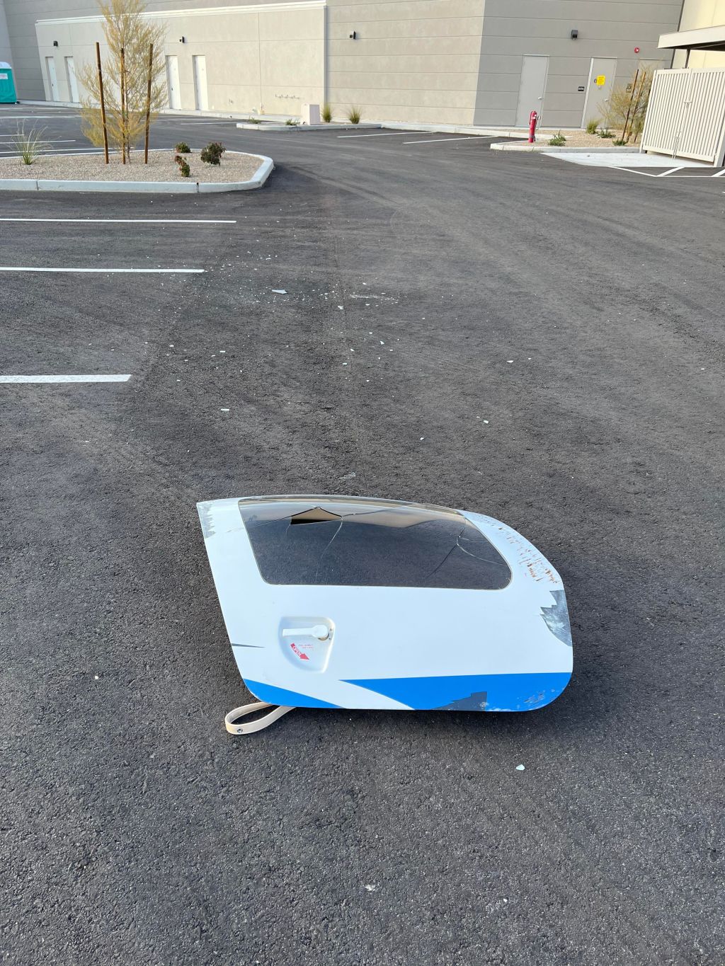 Door falls off plane