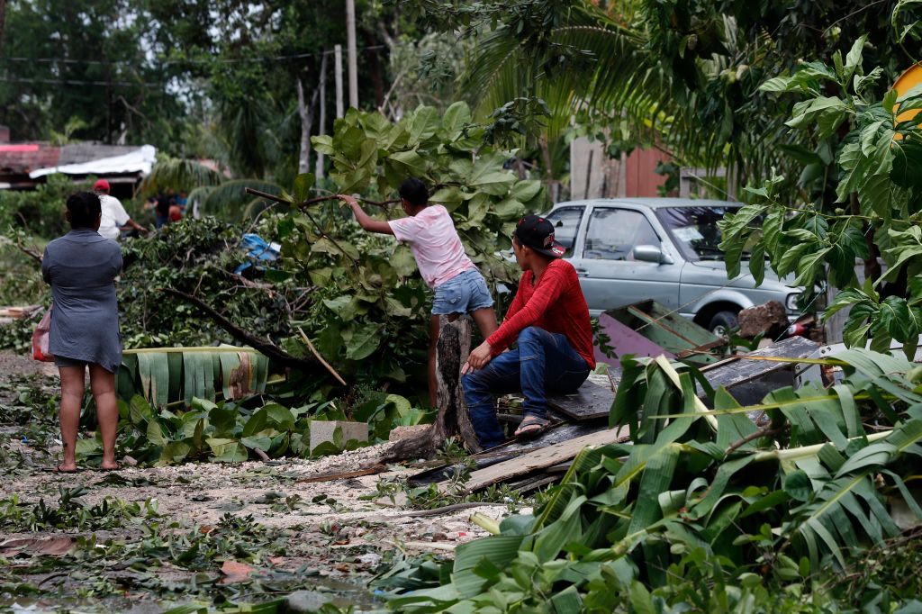Photos: Hurricane Grace slams Mexico's Caribbean coast