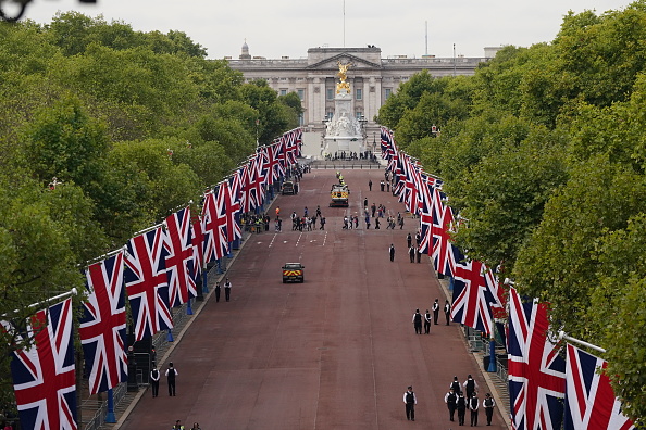 Photos: Crowds gather ahead of Queen Elizabeth II's coffin procession