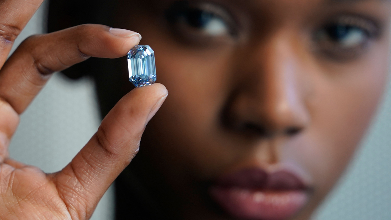 Photos: Rare 15.1-carat blue diamond fetches nearly $57.5M at auction