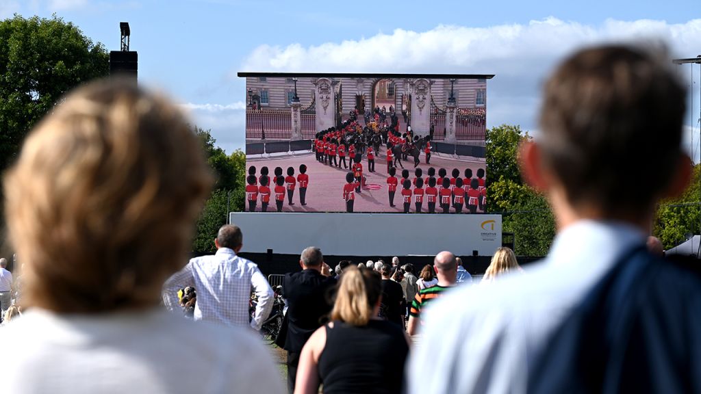 Photos: Thousands line procession route to honor Queen Elizabeth II