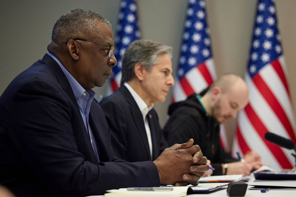 Photos: Top US officials meet Ukrainian president in Kyiv