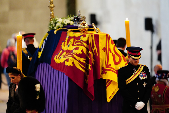 William, Harry, cousins stand vigil by Queen Elizabeth II's coffin