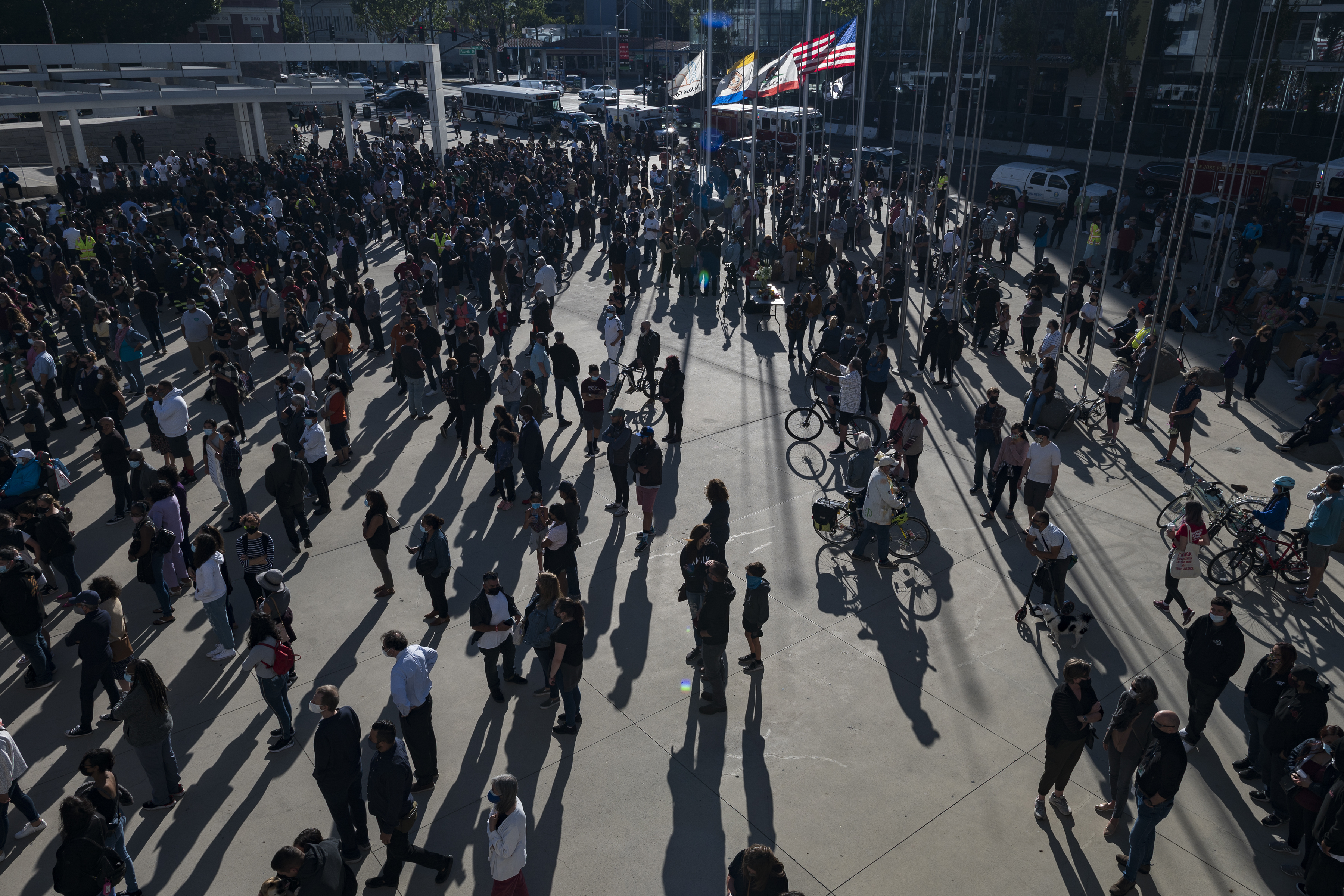 Photos: Community pays tribute to victims of deadly San Jose railyard shooting