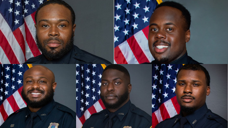 Officials: 5 officers in Memphis fired following investigation into arrest, death of a man