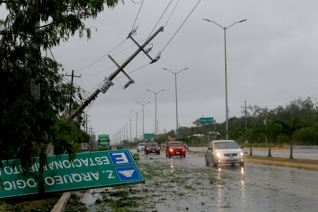 Photos: Hurricane Grace slams Mexico's Caribbean coast