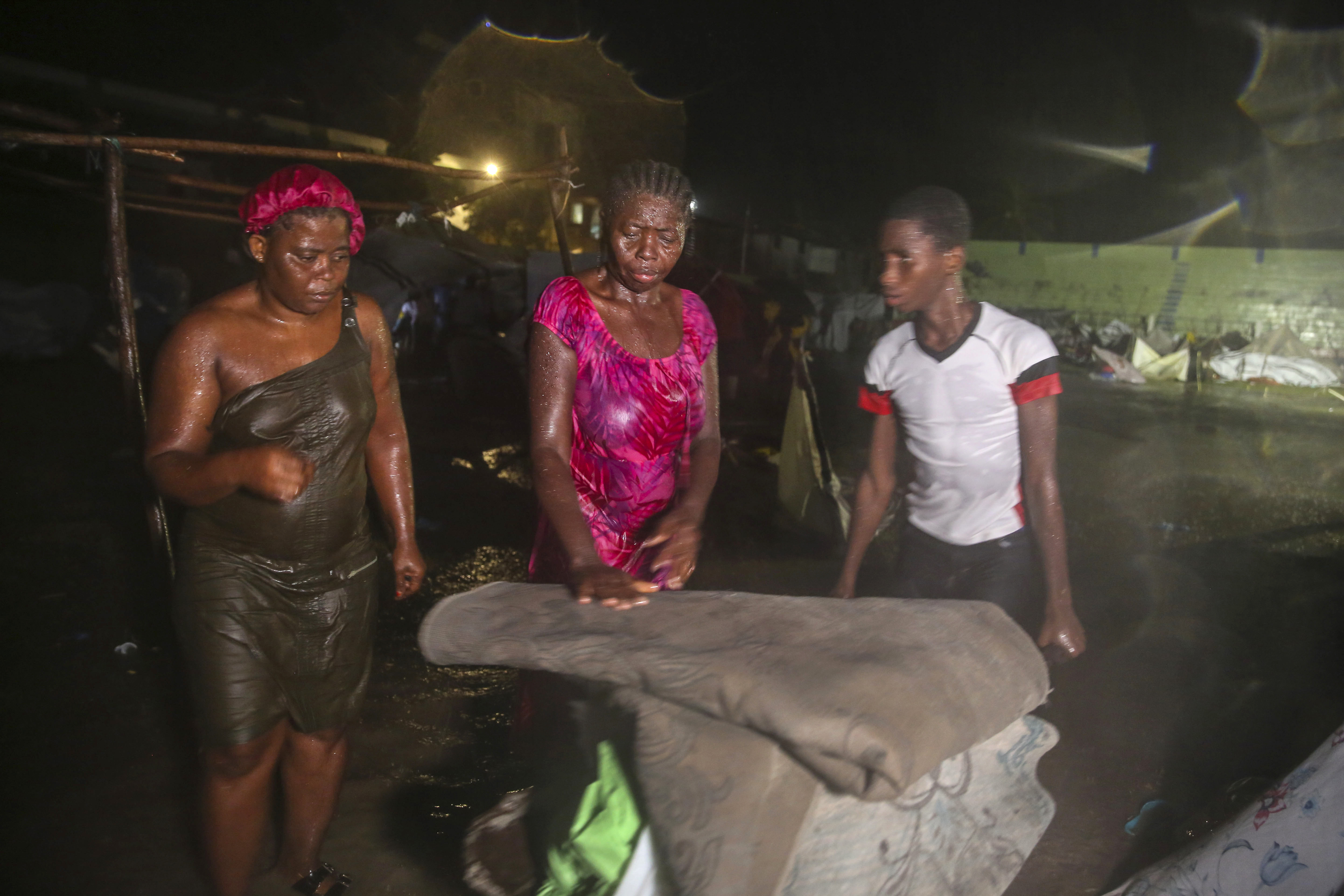 Photos: Tropical Depression Grace drenches earthquake-damaged Haiti