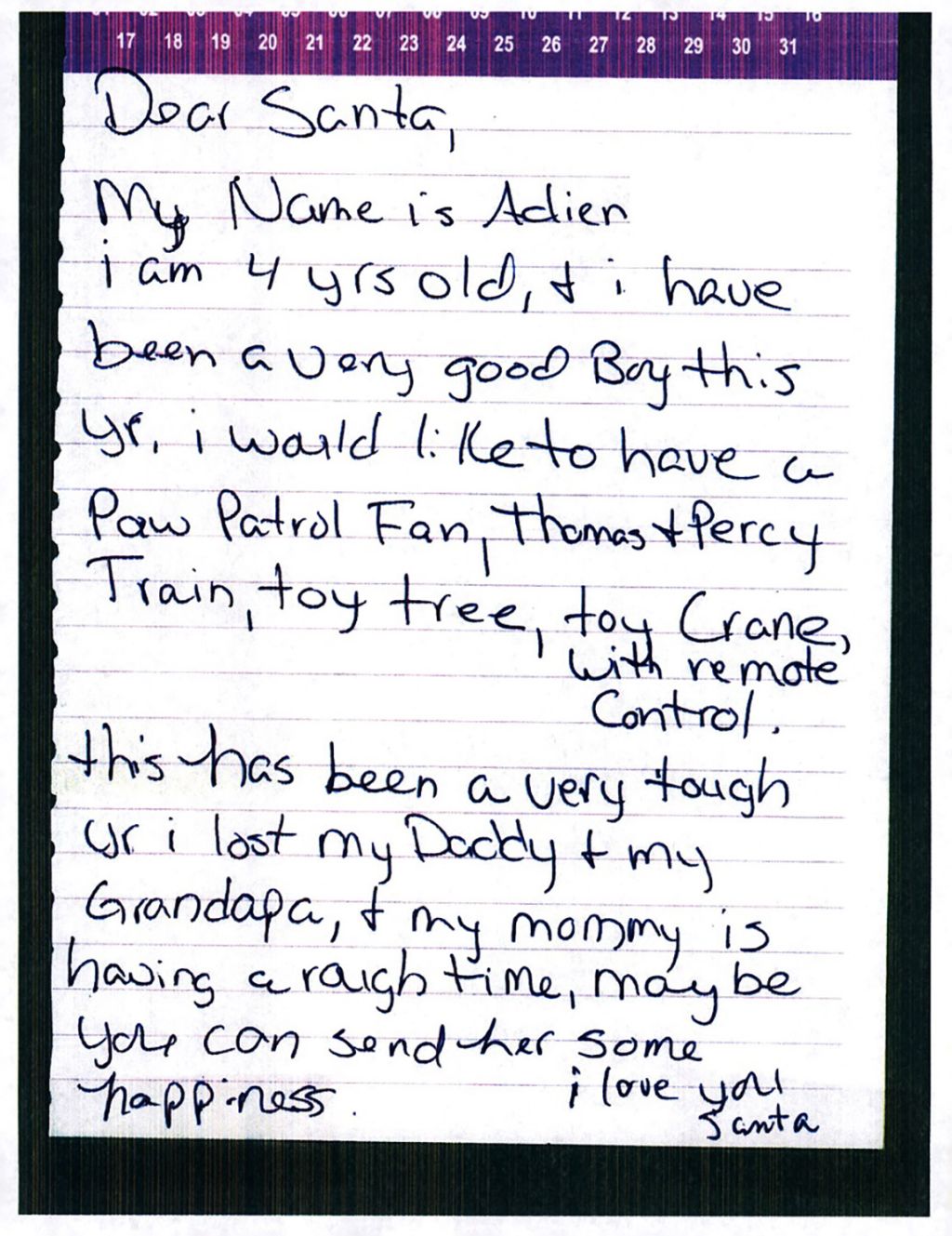 Letter to Santa