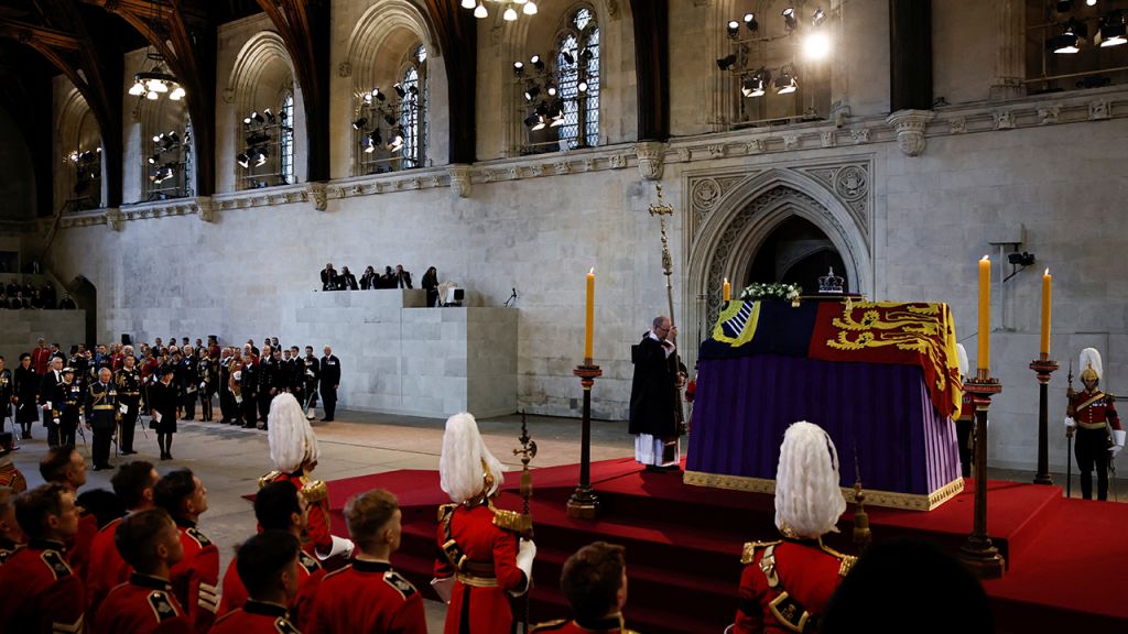 Photos: Thousands line procession route to honor Queen Elizabeth II