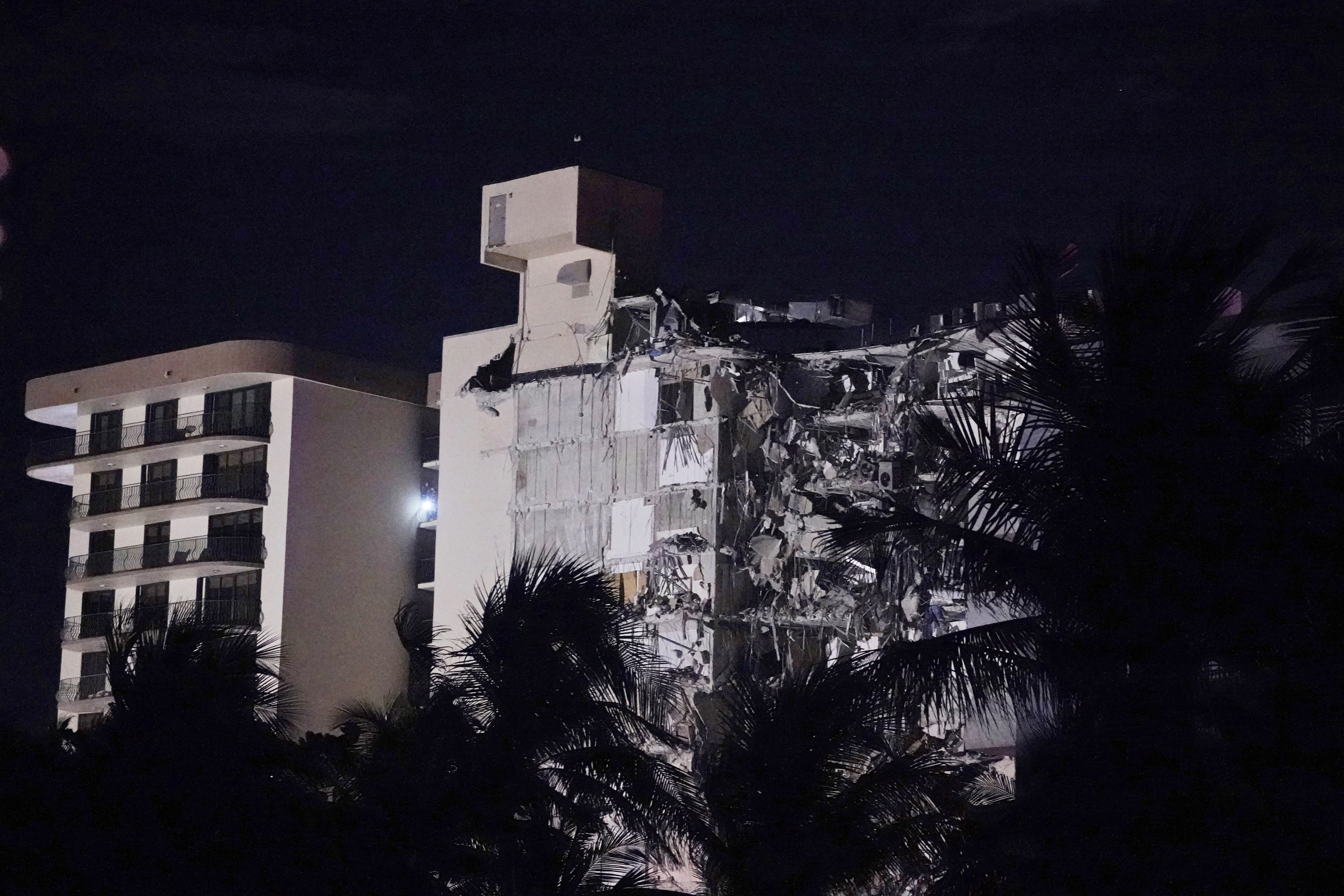 Photos: Condo building partially collapses in Surfside, Florida