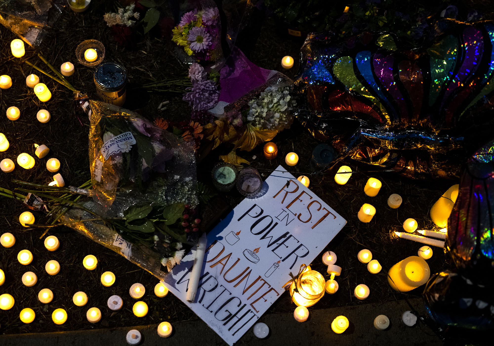 Photos: Protests continue in Minnesota after fatal police shooting of Daunte Wright