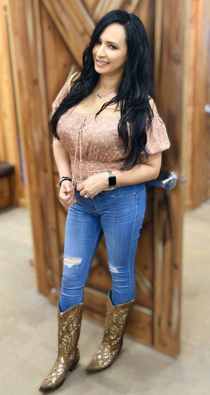 Erica Rico at Boot Barn 2022