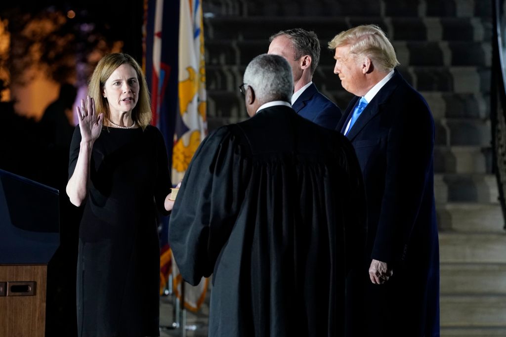 Photos: Amy Coney Barrett sworn in as Supreme Court justice