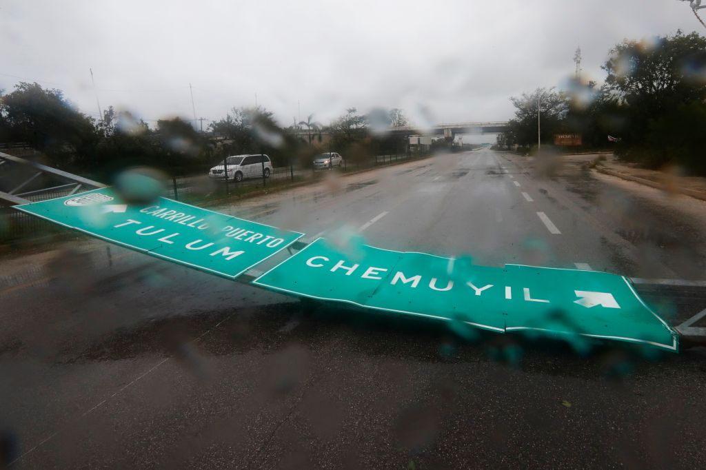 Photos: Hurricane Grace slams Mexico's Caribbean coast