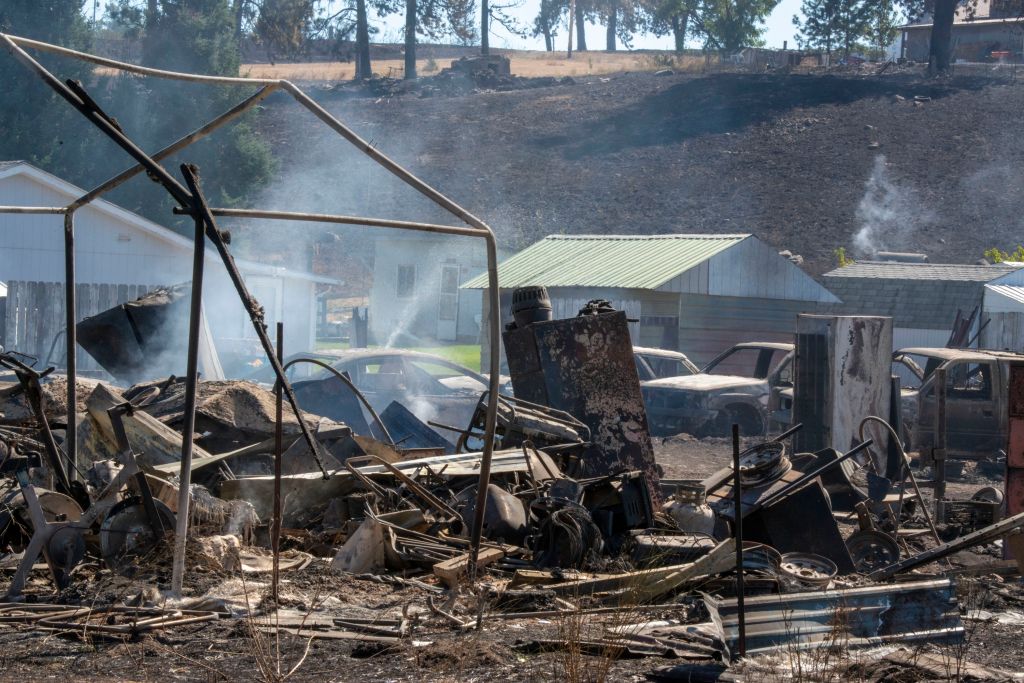 Winds fuel destructive wildfires in Pacific Northwest