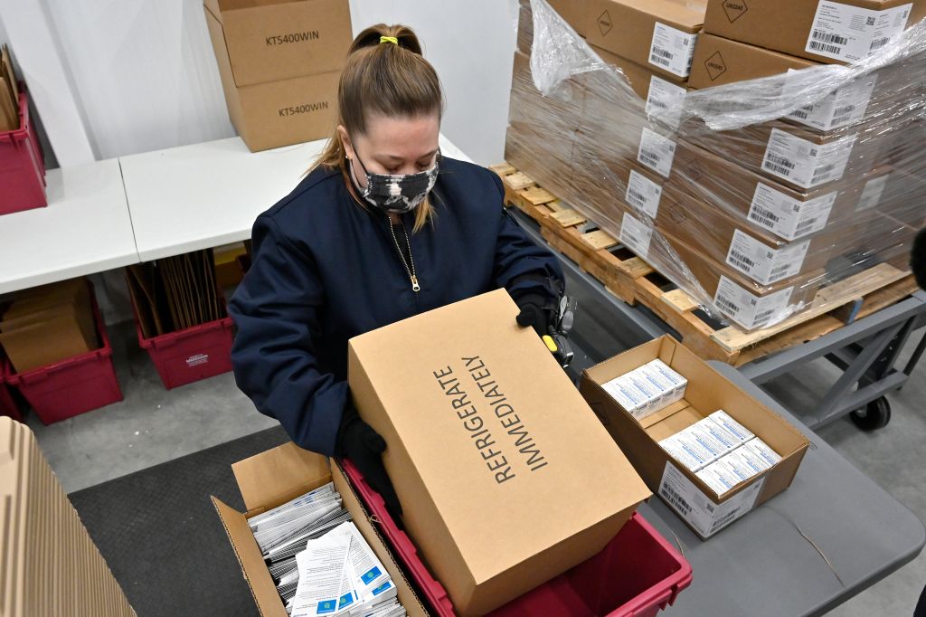 Photos: Johnson & Johnson ships millions of doses of coronavirus vaccine