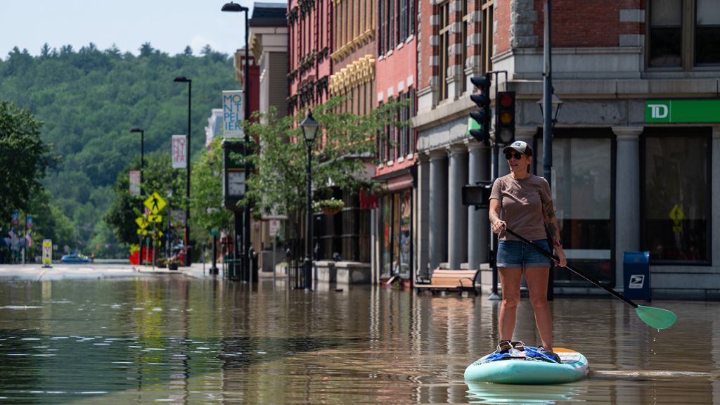 Catastrophic flooding swamps Vermont