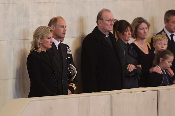 William, Harry, cousins stand vigil by Queen Elizabeth II's coffin