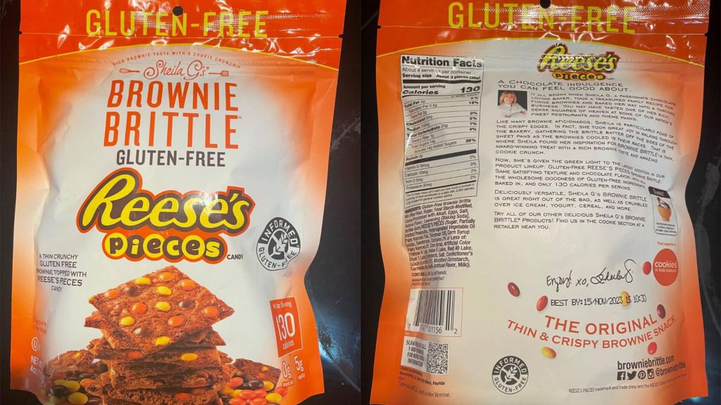 Gluten-Free Reese's Pieces Brownie Brittle