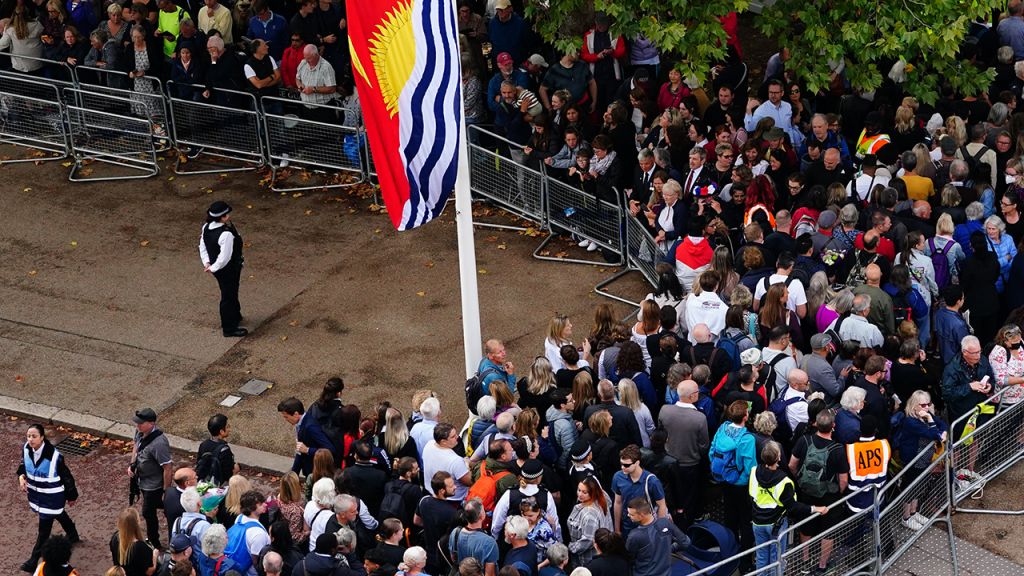 Photos: Crowds gather ahead of Queen Elizabeth II's coffin procession