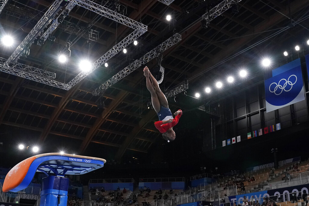 Simone Biles drops from team competition