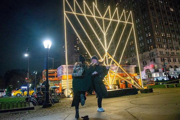 Photos: 'World's largest menorah' lit for Hanukkah 2021