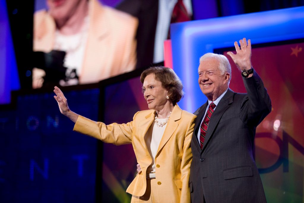 Jimmy Carter and Rosalynn Carter in 2008