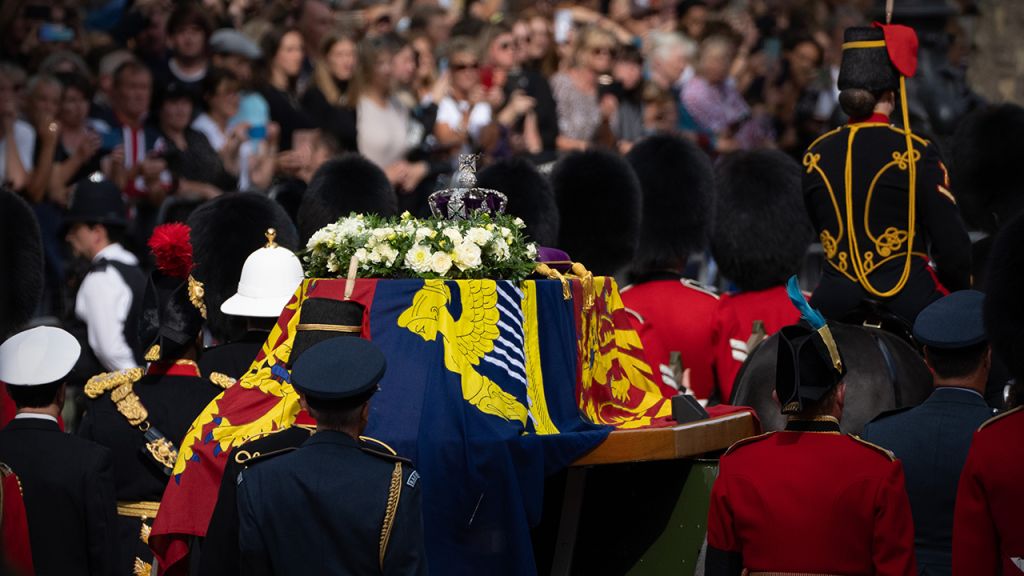 Photos: Thousands line procession route to honor Queen Elizabeth II