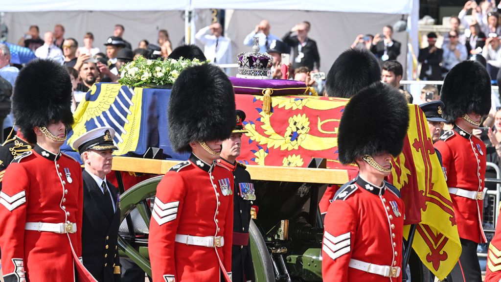 Photos: Crowds gather ahead of Queen Elizabeth II's coffin procession
