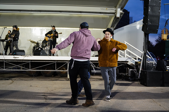 Photos: 'World's largest menorah' lit for Hanukkah 2021
