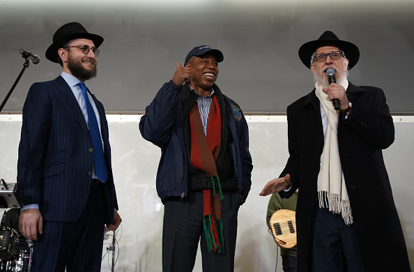 Photos: 'World's largest menorah' lit for Hanukkah 2021