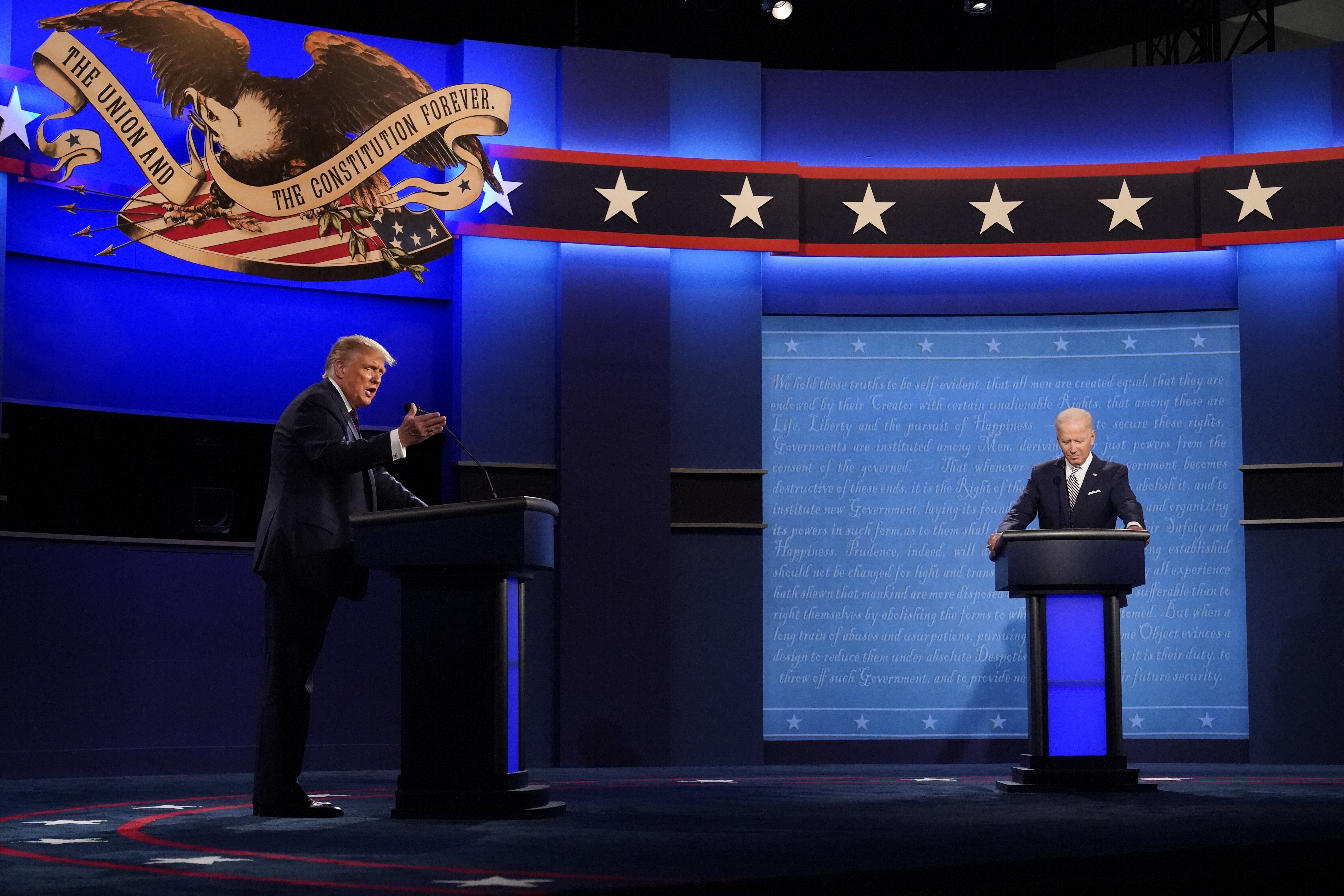 Trump, Biden face off in first presidential debate