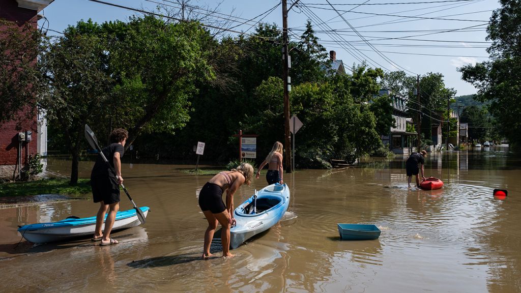 Catastrophic flooding swamps Vermont
