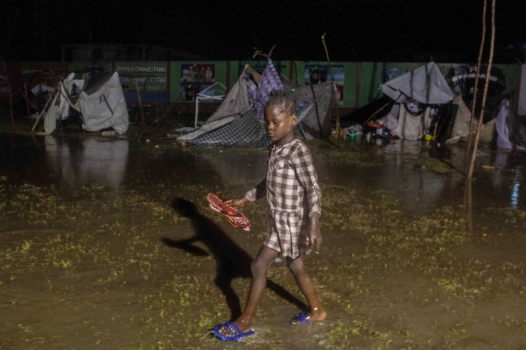 Photos: Tropical Depression Grace drenches earthquake-damaged Haiti