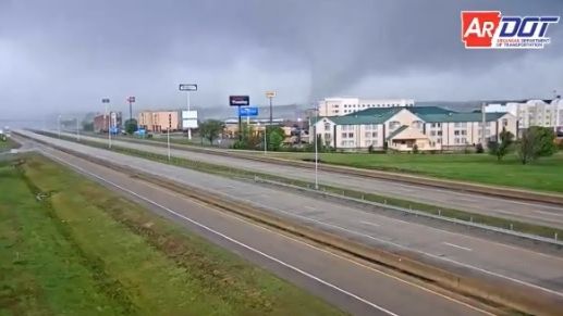 Tornado touches down in Arkansas